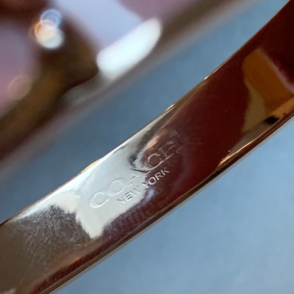 Coach Signature Push Hinge Bangle - Picture 4 of 6